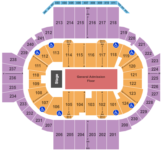PeoplesBank Arena Olivia Rodrigo Seating Chart